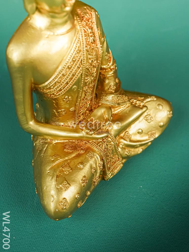 Polyresin Buddha Idol - 7 Inch Wl4700 Showpieces