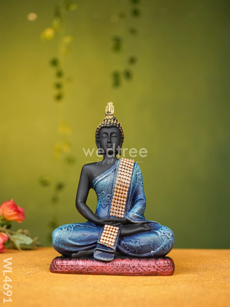 Polyresin Buddha Idol - 8 Inch Wl4691 Showpieces