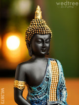 Polyresin Buddha On Podium - 9.5 Inch Wl3873 Showpieces