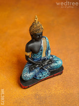 Polyresin Buddha On Podium - 9.5 Inch Wl3873 Showpieces