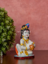 Polyresin Butter Krishna Idol - Wbg1086 Divine Figurines