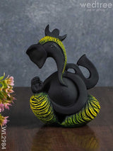 Polyresin Ganesha Idol - Black Matte Wl2984 Showpieces