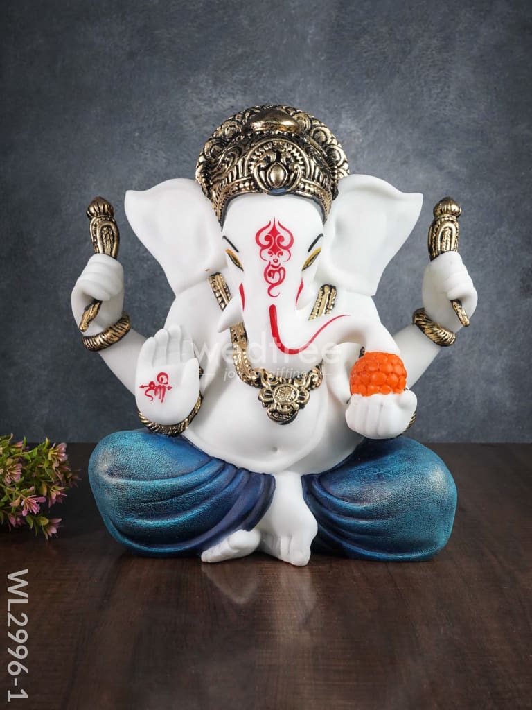 Polyresin Ganesha Idol For Good Luck - Wl2996 1 Showpieces