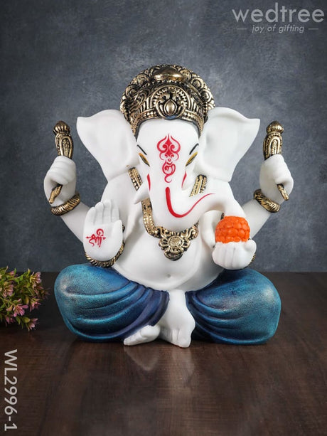 Polyresin Ganesha Idol For Good Luck - Wl2996 1 Showpieces