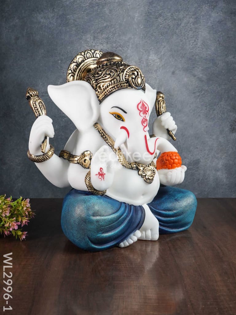 Polyresin Ganesha Idol For Good Luck - Wl2996 Showpieces