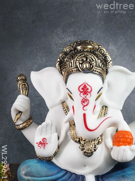 Polyresin Ganesha Idol For Good Luck - Wl2996 Showpieces