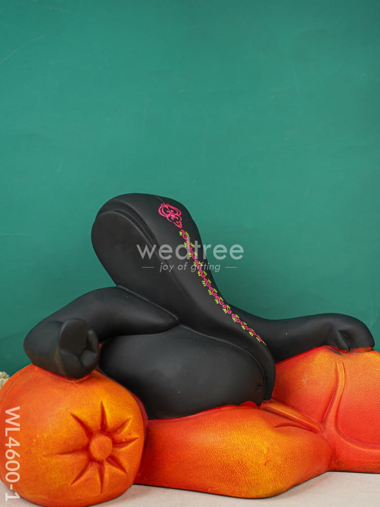 Polyresin Ganesha Idol - Wl4600 Orange Showpieces