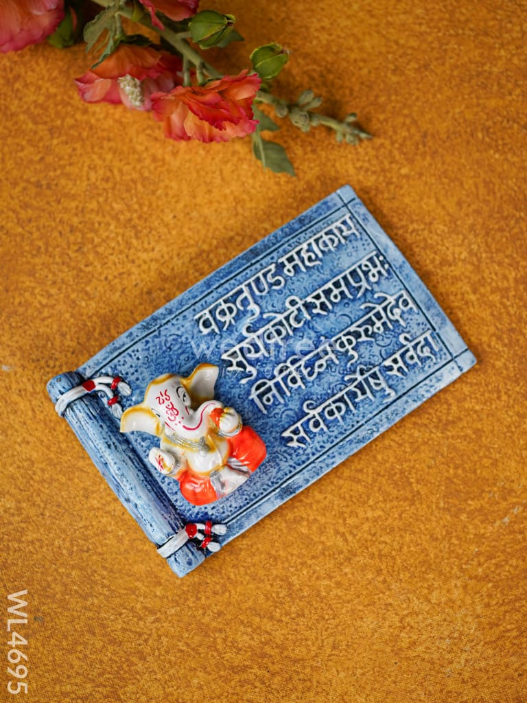 Polyresin Ganesha Wall Hanging Frame - Wl4695 Showpieces