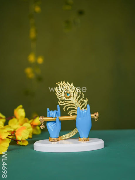 Polyresin Krishna Hand With Flute - Wl4698 Showpieces