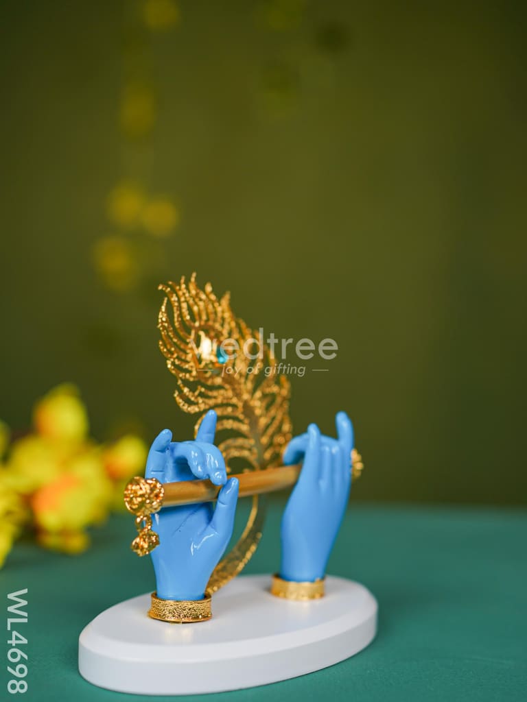 Polyresin Krishna Hand With Flute - Wl4698 Showpieces