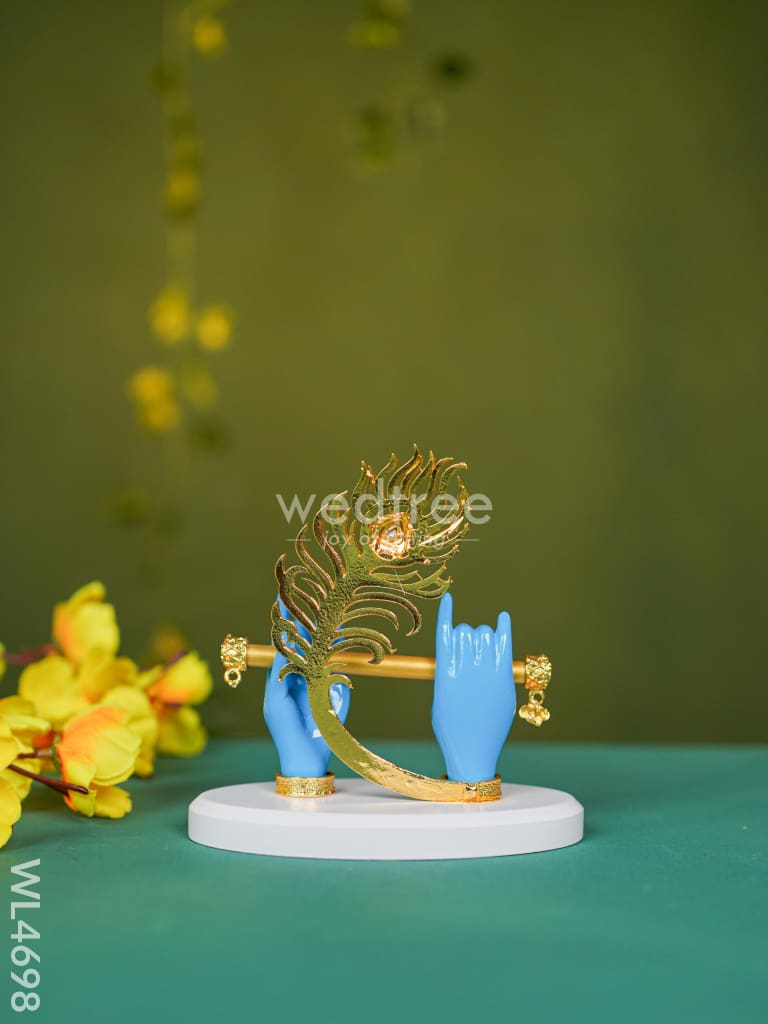 Polyresin Krishna Hand With Flute - Wl4698 Showpieces