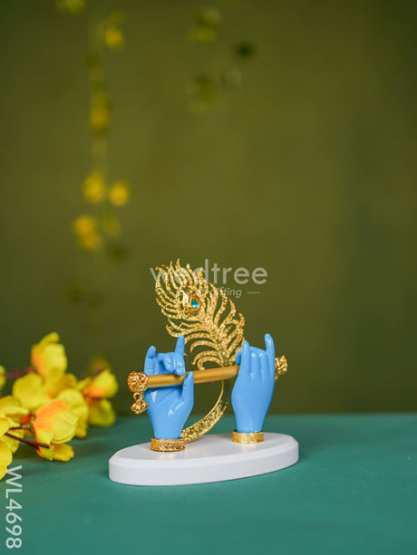 Polyresin Krishna Hand With Flute - Wl4698 Showpieces