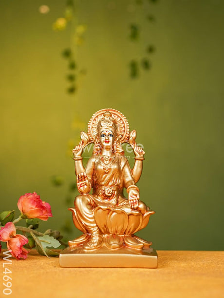 Polyresin Lakshmi Idol - 7 Inch Wl4690 Showpieces