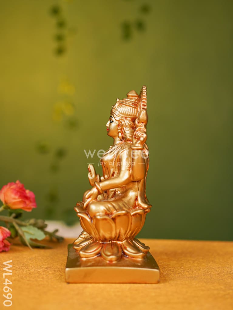 Polyresin Lakshmi Idol - 7 Inch Wl4690 Showpieces