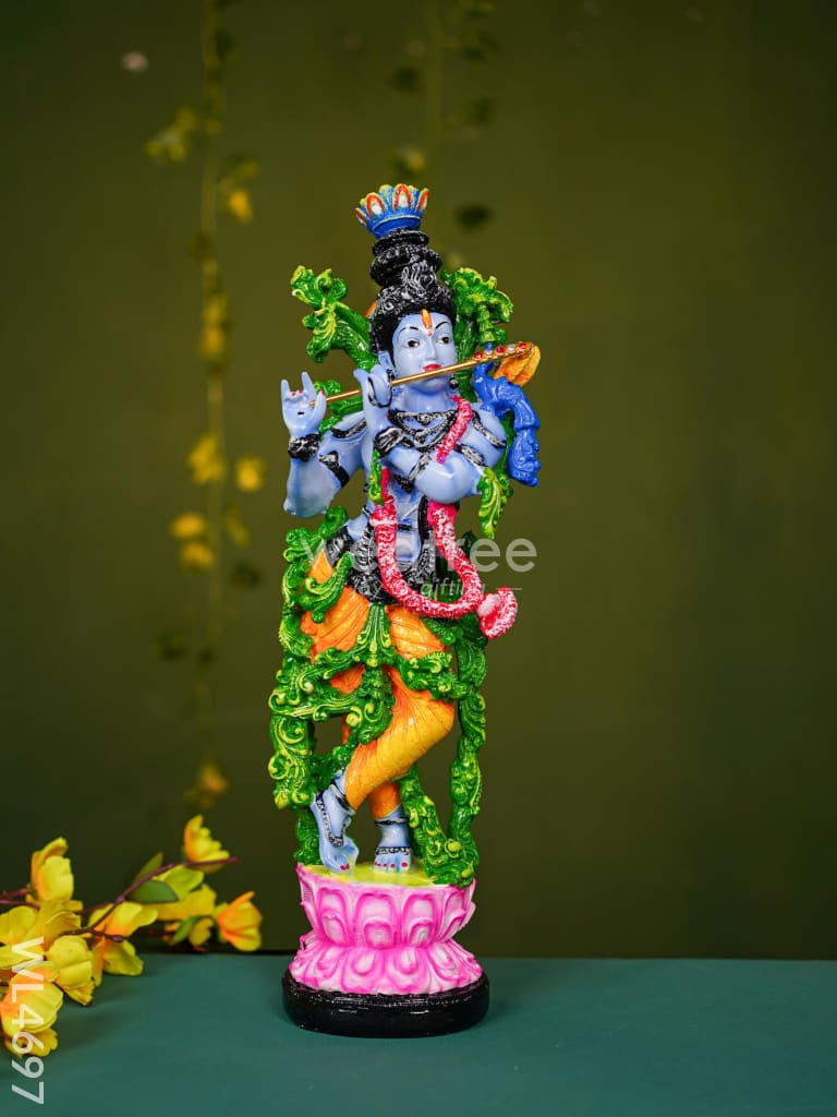 Polyresin Radha Krishna Idol - 14 Inch Wl4697 Showpieces