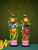 Polyresin Radha Krishna Idol - 14 Inch Wl4697 Showpieces