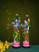 Polyresin Radha Krishna Idol - 14 Inch Wl4697 Showpieces