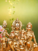 Polyresin Shivan Parvathi Idol - 9 Inch Wl4718 Showpieces