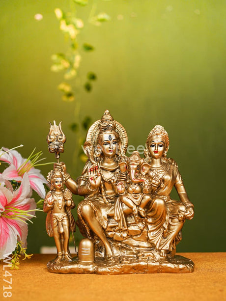 Polyresin Shivan Parvathi Idol - 9 Inch Wl4718 Showpieces