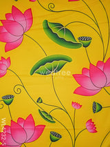 Pooja Back Drops Designs - Wl4232 Pichwai Yellow Utilities