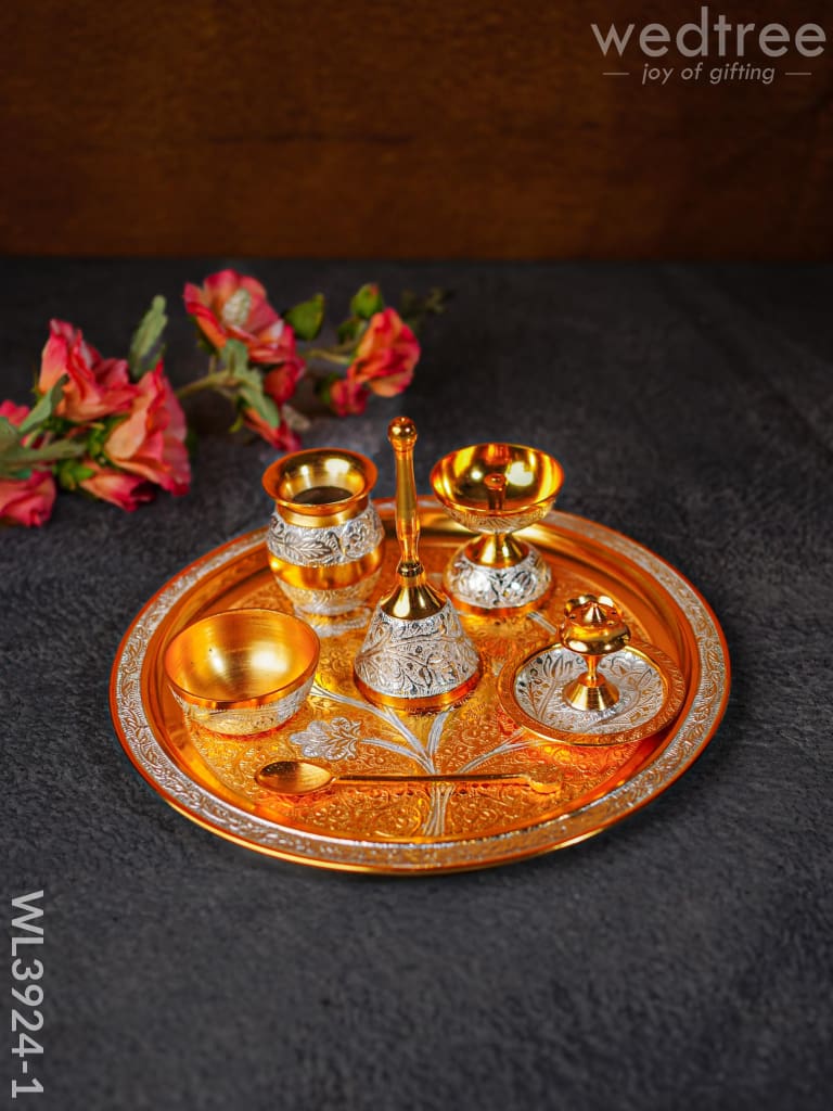 Pooja Thali Set - Wl3924 Brass Utility