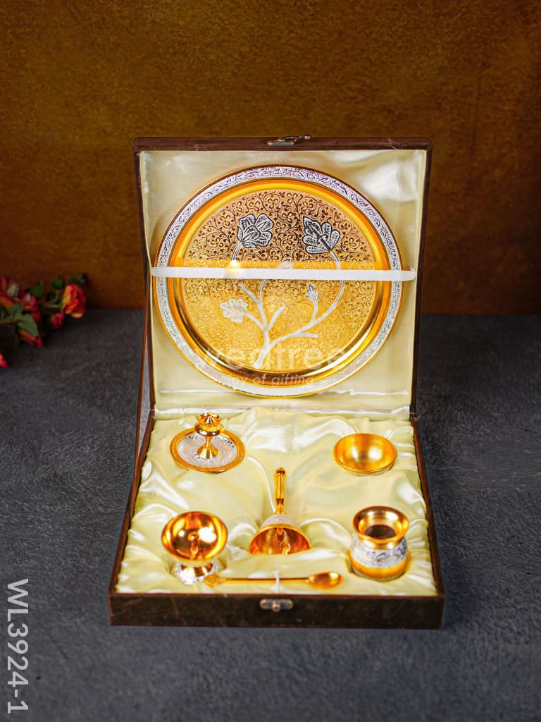 Pooja Thali Set - Wl3924 Brass Utility