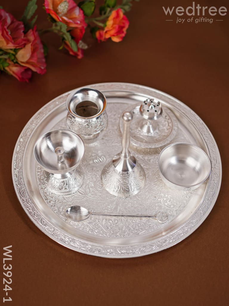 Pooja Thali Set - Wl3924 Brass Utility