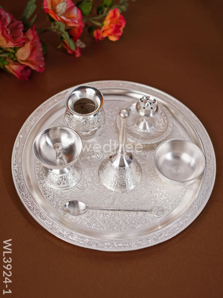 Pooja Thali Set - Wl3924 Brass Utility