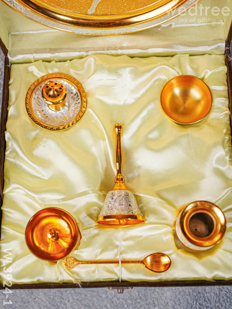 Pooja Thali Set - Wl3924 Brass Utility