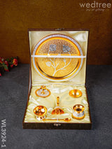 Pooja Thali Set - Wl3924 Brass Utility