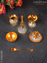 Pooja Thali Set - Wl3924 Brass Utility