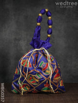 Potli Bag - Festive Theme Multi Coloured Embroidery Wbg0357 Bags