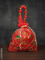 Potli Bag - Festive Theme Multi Coloured Embroidery Wbg0357 Bags