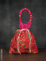 Potli Bag - Festive Theme Multi Coloured Embroidery Wbg0357 Bags