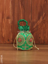 Potli Bag - Thread Embroidery With Chamki Work W3687 Bags