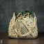 Potli Bag With Full Pearl Beads Rectangular Bottom - Wl1259 Dark Green Bags