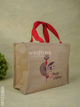 Printed Lakshmi Face Juco Bag - Wbg1160 Jute Bags