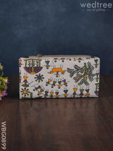 Printed Fabric Clutch With Flip Lock - Wbg0899 Clutches & Purses