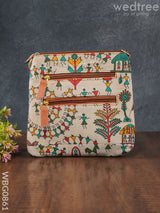 Printed Fabric Sling Bag - Wbg0861 Clutches & Purses