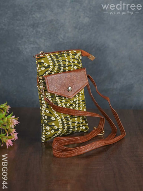 Printed Fabric Sling Bag - Wbg0944 Clutches & Purses