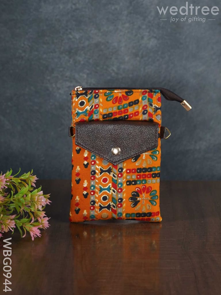 Printed Fabric Sling Bag - Wbg0944 Clutches & Purses