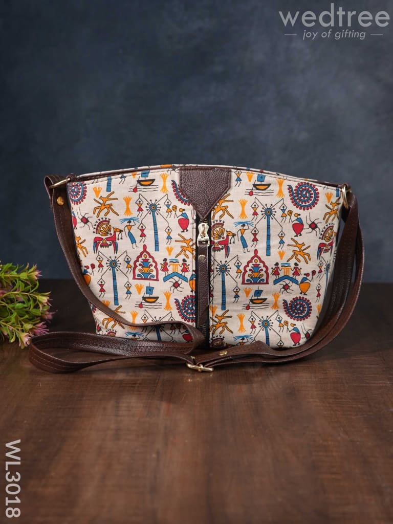 Printed Fabric Sling Bag - Wl3018 Bags