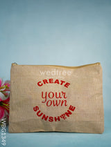 Juko Pouch - Quote Printed Wbg1349 Bags & Wallets