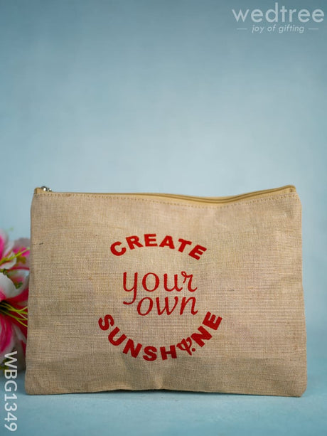 Juko Pouch - Quote Printed Wbg1349 Bags & Wallets