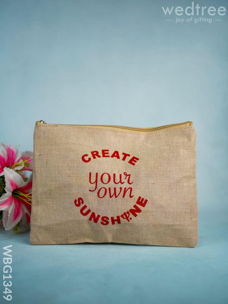 Juko Pouch - Quote Printed Wbg1349 Bags & Wallets