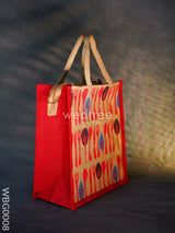 Printed Jute Bag With Zipper - Wbg0008 Bags