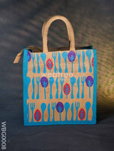 Printed Jute Bag With Zipper - Wbg0008 Bags