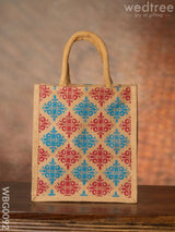 Printed Jute Bag With Zipper - Wbg0092 Bags