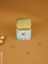 Printed Tin Box - Blue Wbg1544 Jars & Boxes Rg