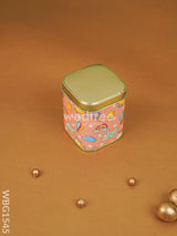 Printed Tin Box - Orange Wbg1545 Jars & Boxes Rg